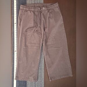 Women's Casual Tan Cropped Pants